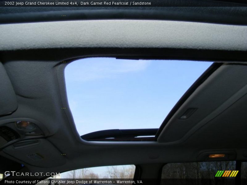 Dark Garnet Red Pearlcoat / Sandstone 2002 Jeep Grand Cherokee Limited 4x4