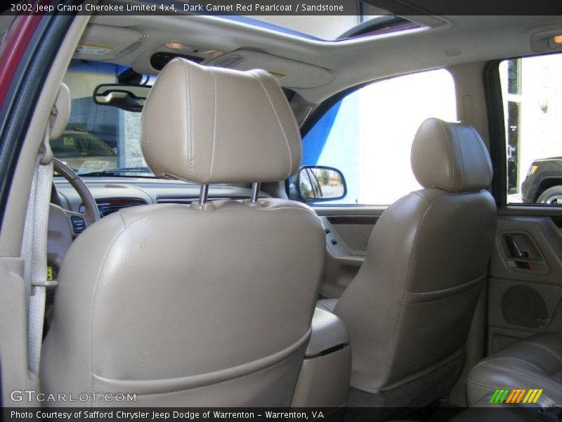 Dark Garnet Red Pearlcoat / Sandstone 2002 Jeep Grand Cherokee Limited 4x4