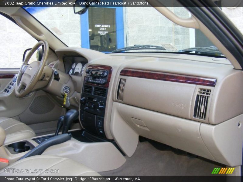 Dark Garnet Red Pearlcoat / Sandstone 2002 Jeep Grand Cherokee Limited 4x4