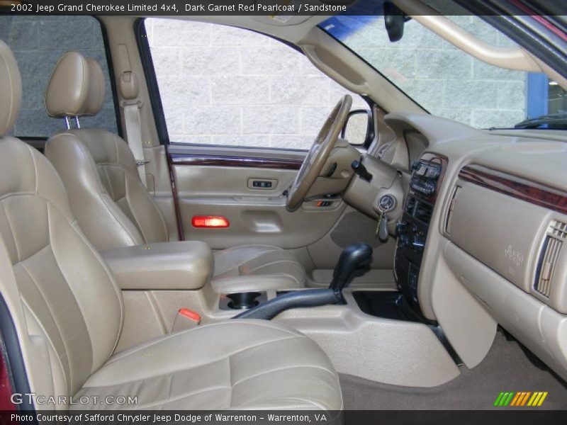 Dark Garnet Red Pearlcoat / Sandstone 2002 Jeep Grand Cherokee Limited 4x4