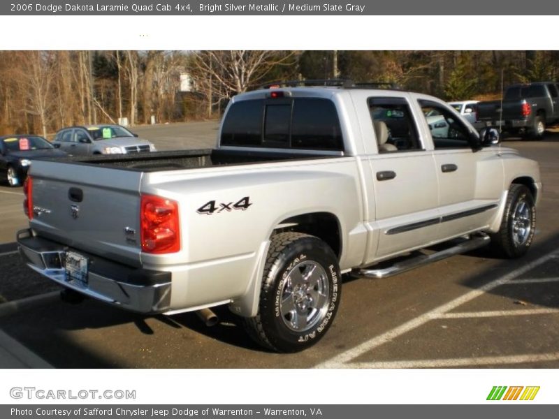 Bright Silver Metallic / Medium Slate Gray 2006 Dodge Dakota Laramie Quad Cab 4x4