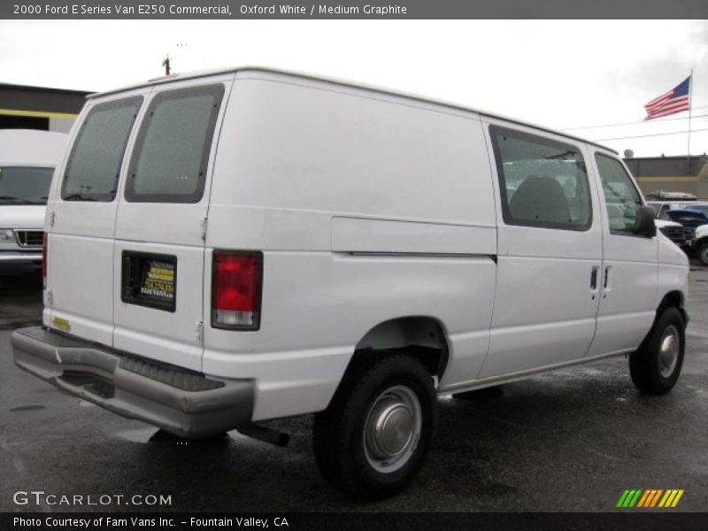 Oxford White / Medium Graphite 2000 Ford E Series Van E250 Commercial