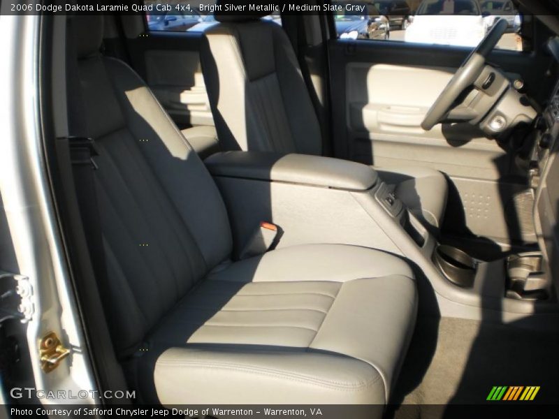 Bright Silver Metallic / Medium Slate Gray 2006 Dodge Dakota Laramie Quad Cab 4x4