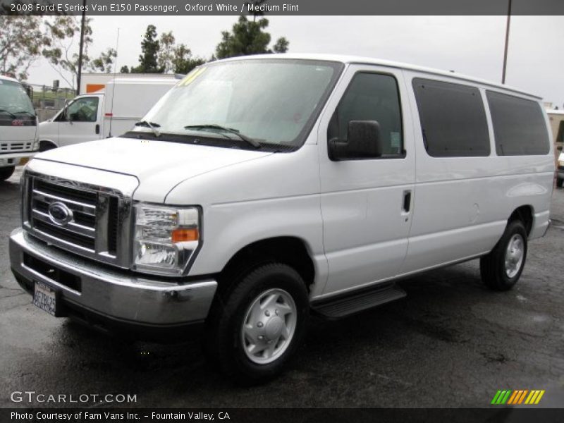 Oxford White / Medium Flint 2008 Ford E Series Van E150 Passenger