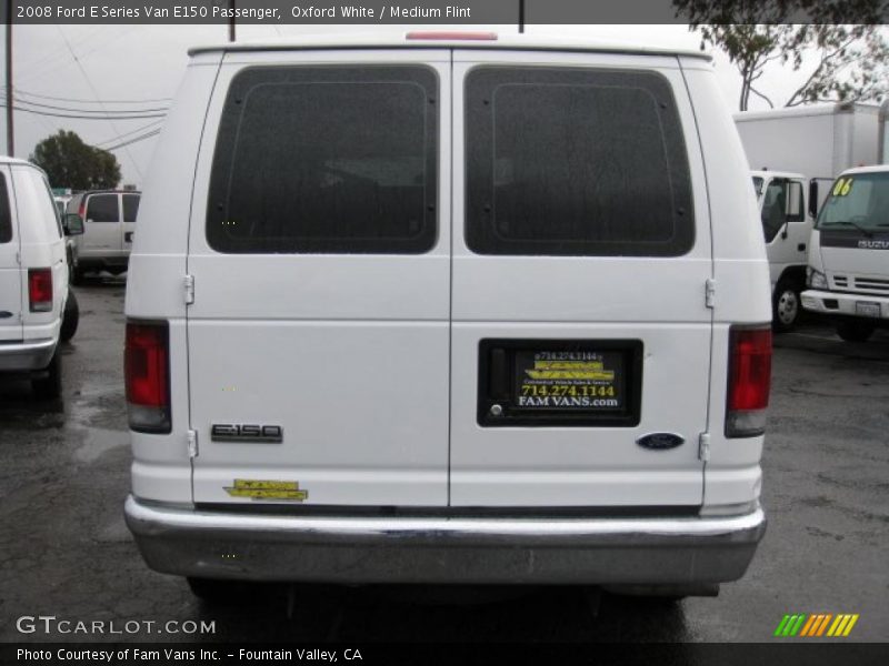 Oxford White / Medium Flint 2008 Ford E Series Van E150 Passenger
