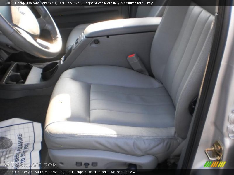 Bright Silver Metallic / Medium Slate Gray 2006 Dodge Dakota Laramie Quad Cab 4x4