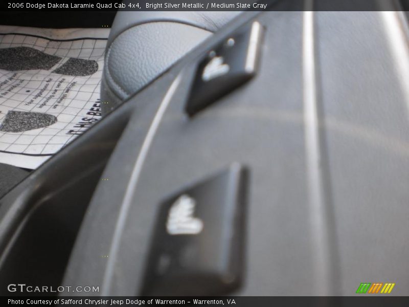 Bright Silver Metallic / Medium Slate Gray 2006 Dodge Dakota Laramie Quad Cab 4x4