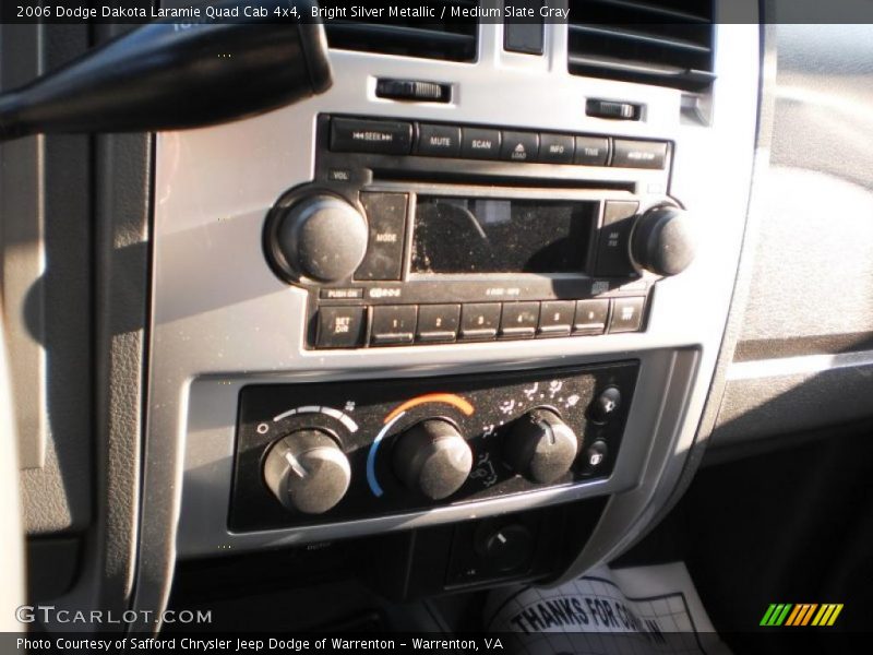 Bright Silver Metallic / Medium Slate Gray 2006 Dodge Dakota Laramie Quad Cab 4x4