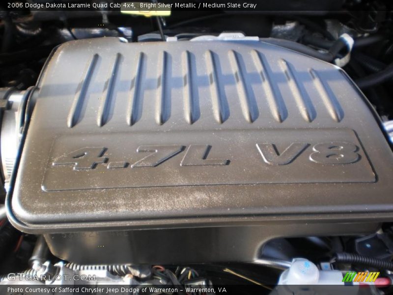  2006 Dakota Laramie Quad Cab 4x4 Engine - 4.7 Liter SOHC 16-Valve PowerTech V8