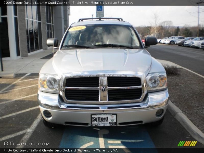 Bright Silver Metallic / Medium Slate Gray 2006 Dodge Dakota Laramie Quad Cab 4x4
