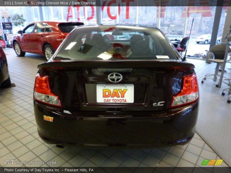 Sizziling Crimson Mica / Dark Charcoal 2011 Scion tC