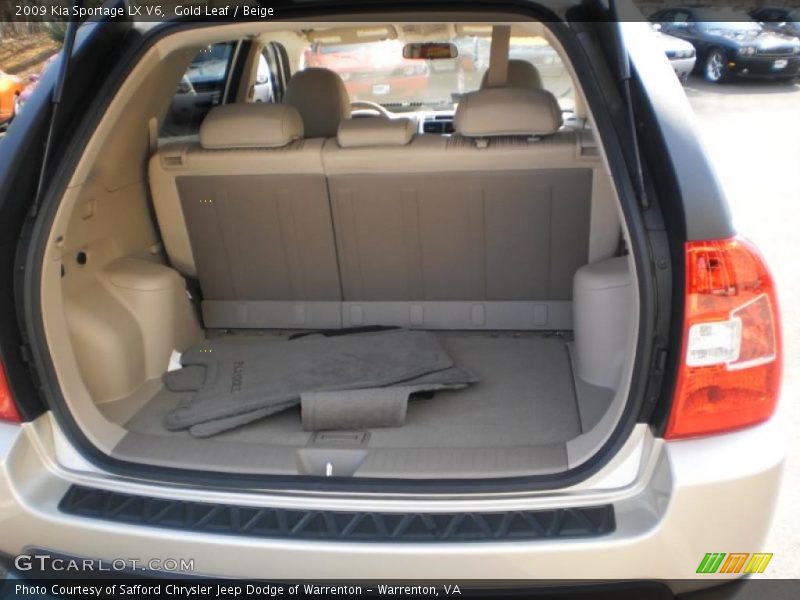  2009 Sportage LX V6 Trunk