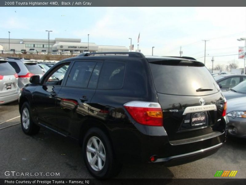 Black / Ash Gray 2008 Toyota Highlander 4WD