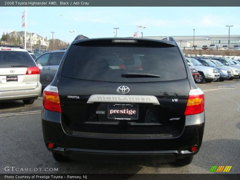 Black / Ash Gray 2008 Toyota Highlander 4WD