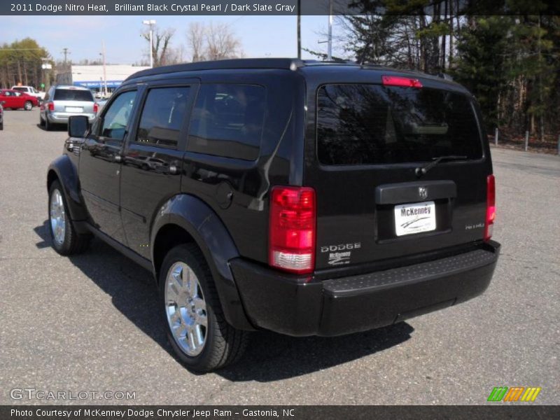 Brilliant Black Crystal Pearl / Dark Slate Gray 2011 Dodge Nitro Heat