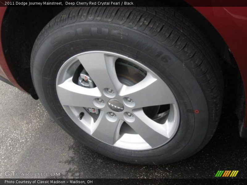 Deep Cherry Red Crystal Pearl / Black 2011 Dodge Journey Mainstreet