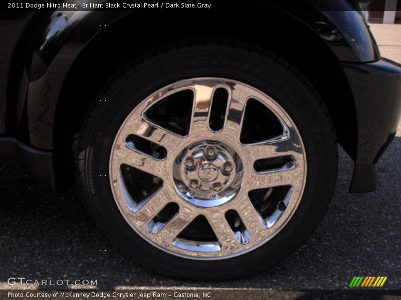Brilliant Black Crystal Pearl / Dark Slate Gray 2011 Dodge Nitro Heat