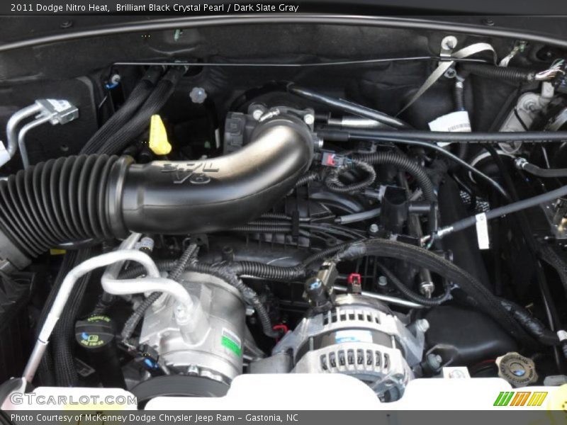 Brilliant Black Crystal Pearl / Dark Slate Gray 2011 Dodge Nitro Heat