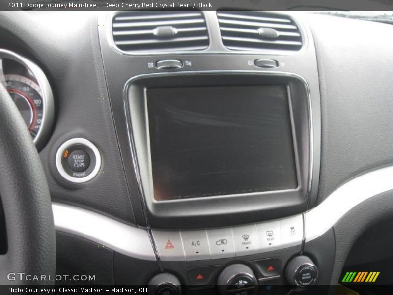 Deep Cherry Red Crystal Pearl / Black 2011 Dodge Journey Mainstreet