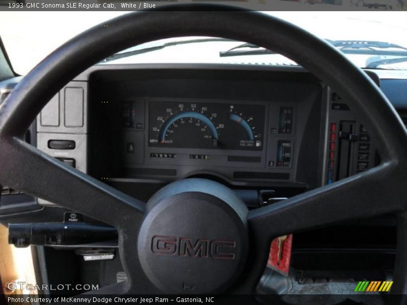 White / Blue 1993 GMC Sonoma SLE Regular Cab