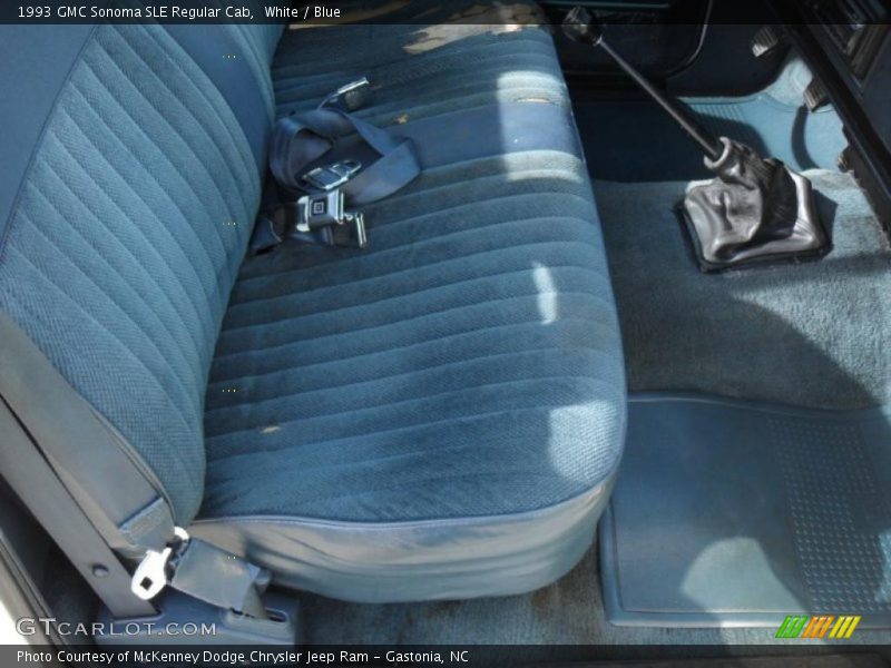  1993 Sonoma SLE Regular Cab Blue Interior