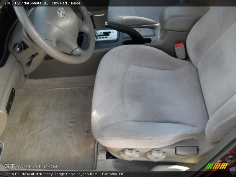 Ruby Red / Beige 2005 Hyundai Sonata GL