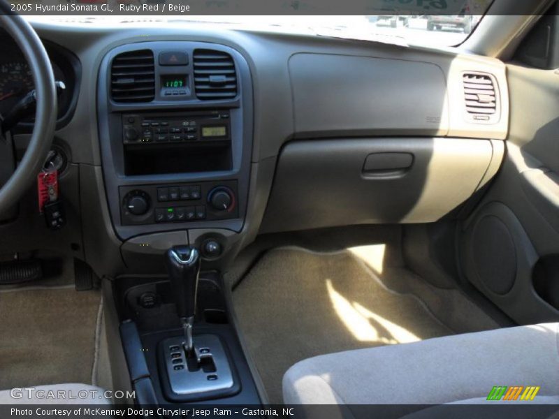 Ruby Red / Beige 2005 Hyundai Sonata GL