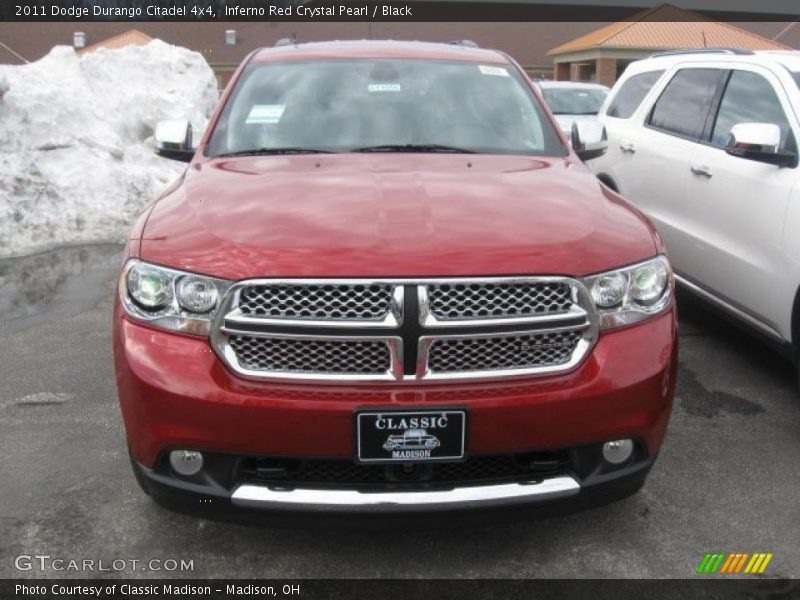 Inferno Red Crystal Pearl / Black 2011 Dodge Durango Citadel 4x4