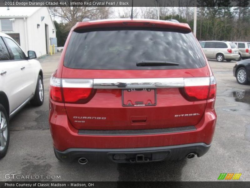  2011 Durango Citadel 4x4 Inferno Red Crystal Pearl