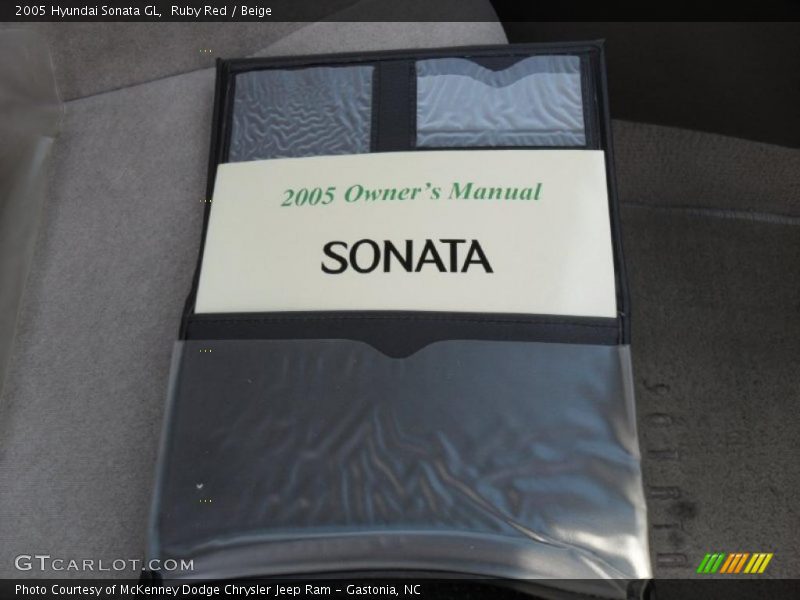 Ruby Red / Beige 2005 Hyundai Sonata GL