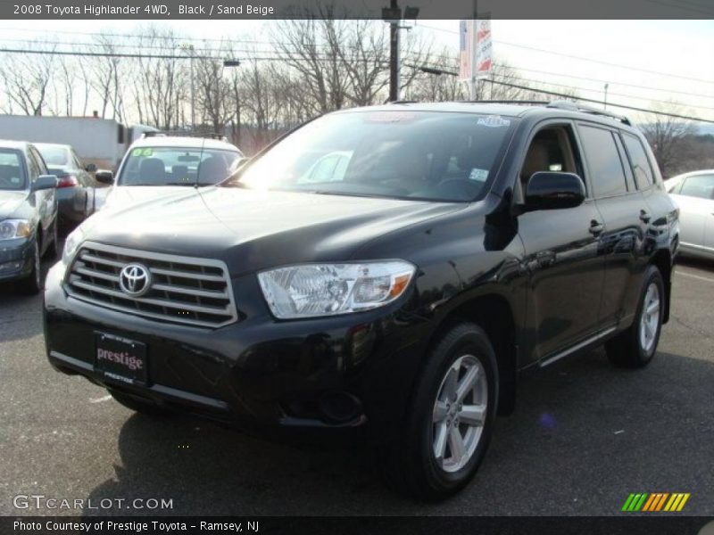 Black / Sand Beige 2008 Toyota Highlander 4WD