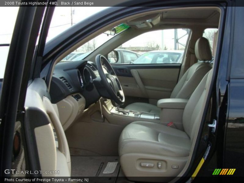 Black / Sand Beige 2008 Toyota Highlander 4WD