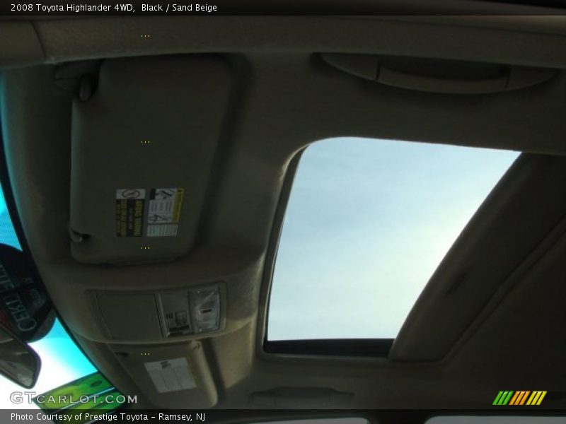 Black / Sand Beige 2008 Toyota Highlander 4WD