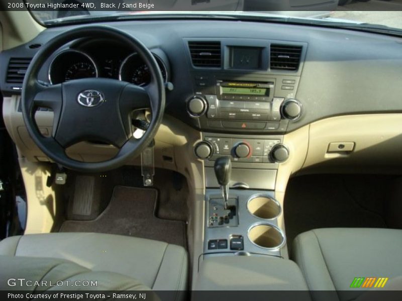 Black / Sand Beige 2008 Toyota Highlander 4WD