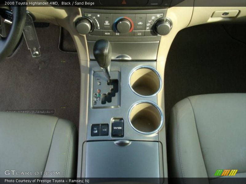 Black / Sand Beige 2008 Toyota Highlander 4WD