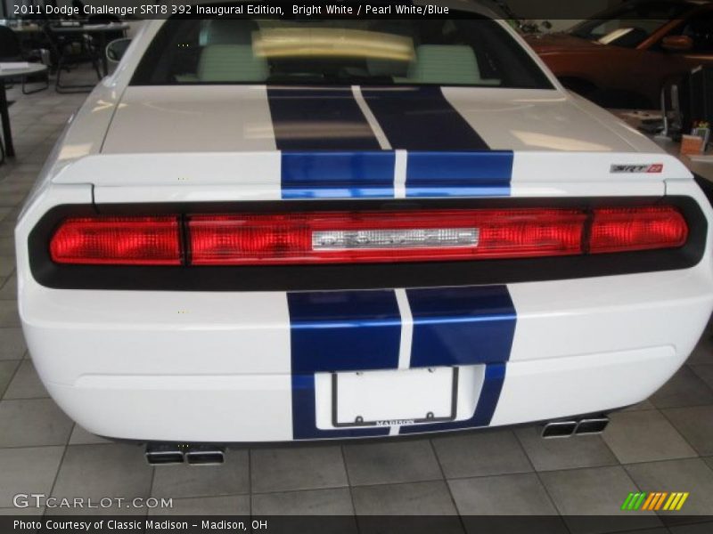 Bright White / Pearl White/Blue 2011 Dodge Challenger SRT8 392 Inaugural Edition