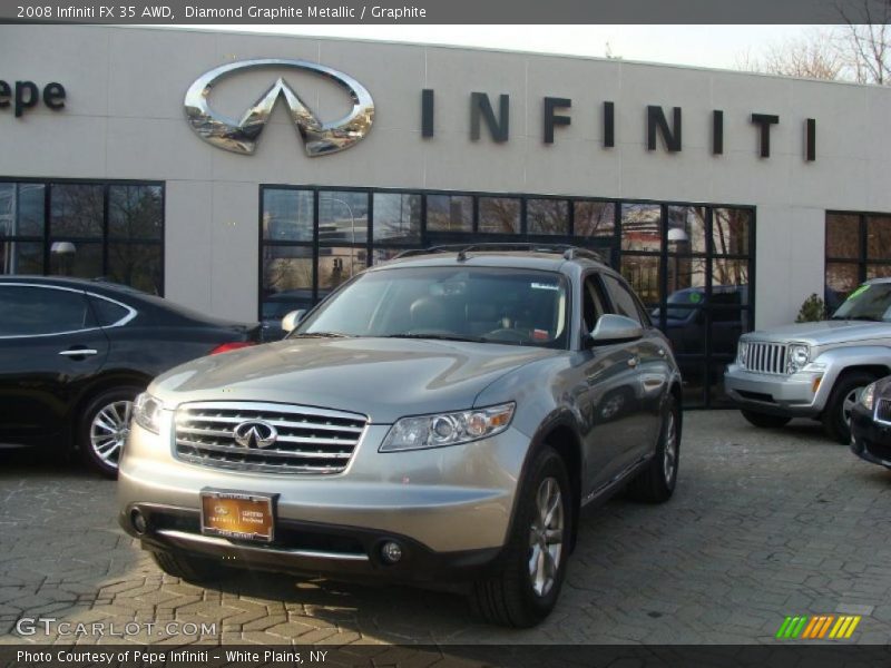 Diamond Graphite Metallic / Graphite 2008 Infiniti FX 35 AWD