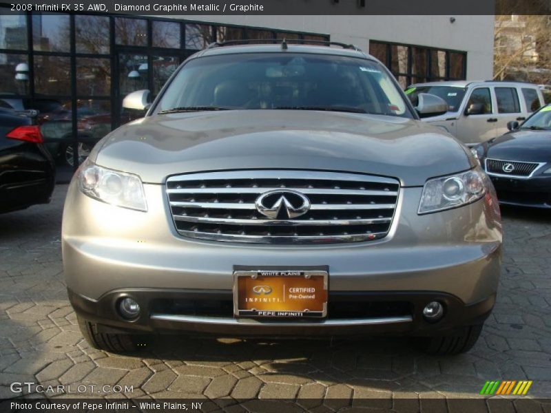 Diamond Graphite Metallic / Graphite 2008 Infiniti FX 35 AWD