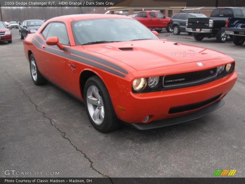 HEMI Orange / Dark Slate Gray 2009 Dodge Challenger R/T