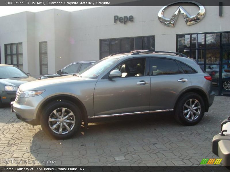 Diamond Graphite Metallic / Graphite 2008 Infiniti FX 35 AWD