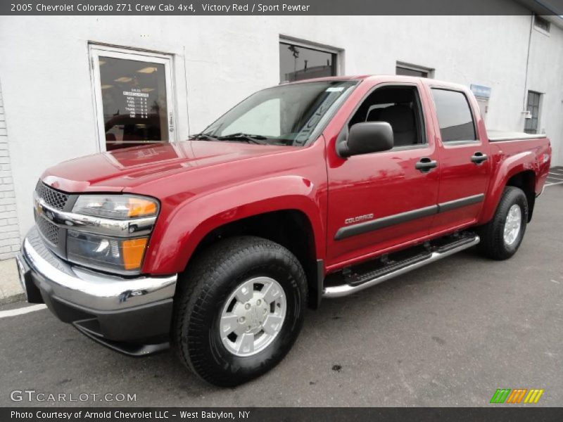 Victory Red / Sport Pewter 2005 Chevrolet Colorado Z71 Crew Cab 4x4