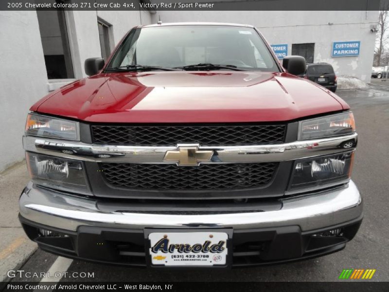 Victory Red / Sport Pewter 2005 Chevrolet Colorado Z71 Crew Cab 4x4