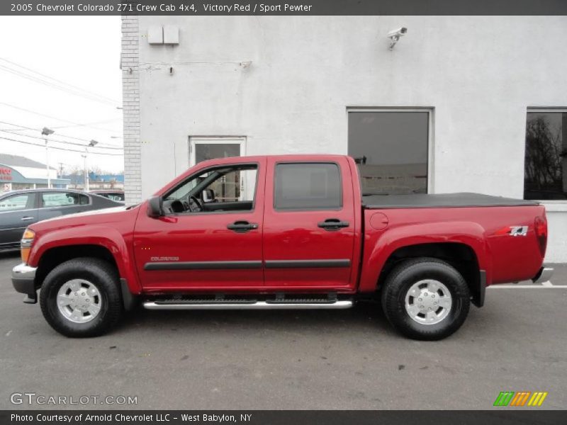 Victory Red / Sport Pewter 2005 Chevrolet Colorado Z71 Crew Cab 4x4