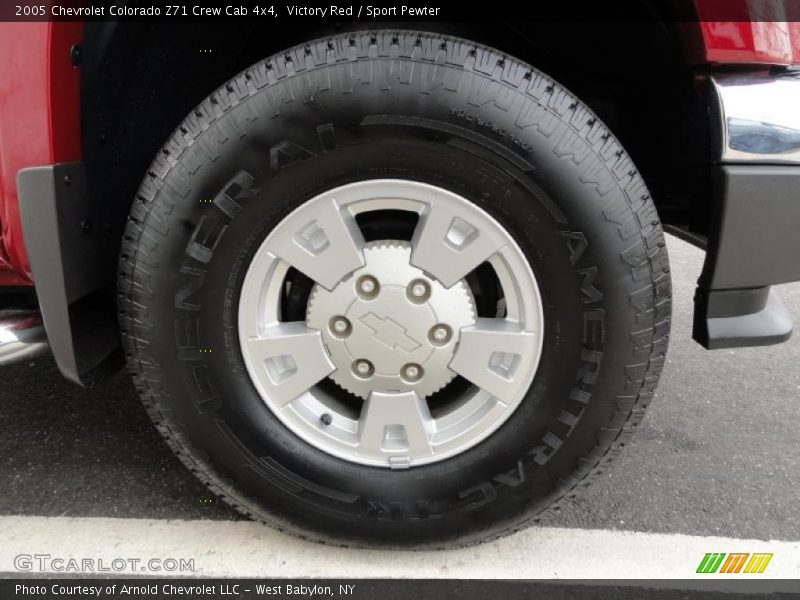 Victory Red / Sport Pewter 2005 Chevrolet Colorado Z71 Crew Cab 4x4