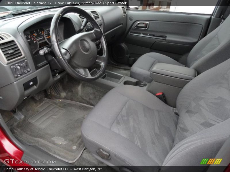 Victory Red / Sport Pewter 2005 Chevrolet Colorado Z71 Crew Cab 4x4