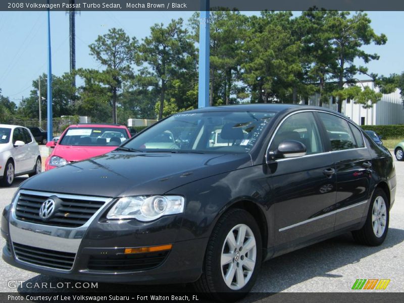 Mocha Brown / Black 2008 Volkswagen Passat Turbo Sedan