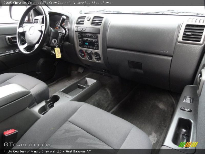 Victory Red / Sport Pewter 2005 Chevrolet Colorado Z71 Crew Cab 4x4