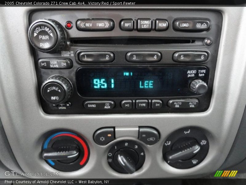 Victory Red / Sport Pewter 2005 Chevrolet Colorado Z71 Crew Cab 4x4