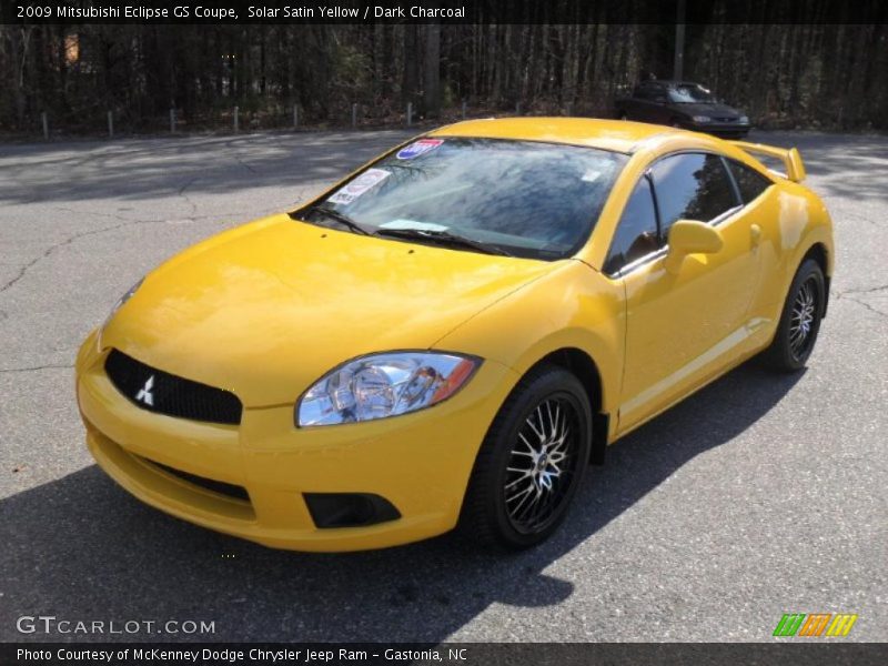 Solar Satin Yellow / Dark Charcoal 2009 Mitsubishi Eclipse GS Coupe