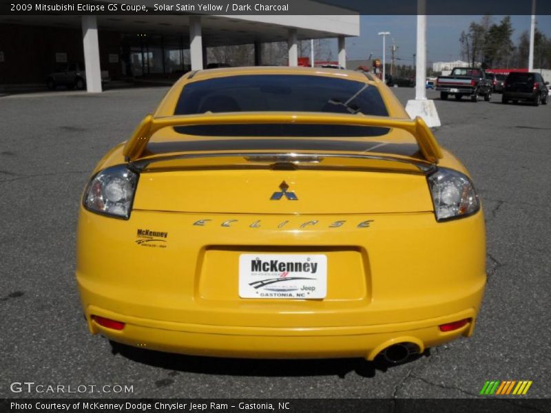 Solar Satin Yellow / Dark Charcoal 2009 Mitsubishi Eclipse GS Coupe